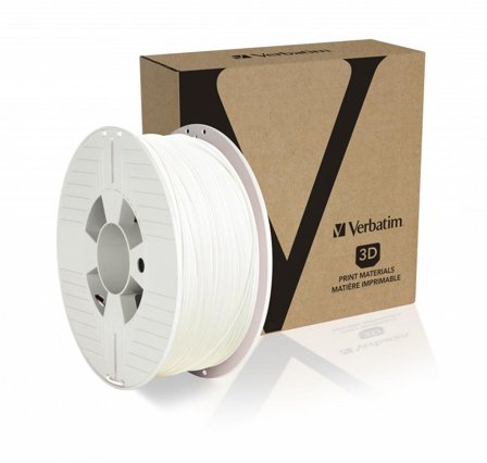 Verbatim hvit, RAL 9003 - PETG-filament