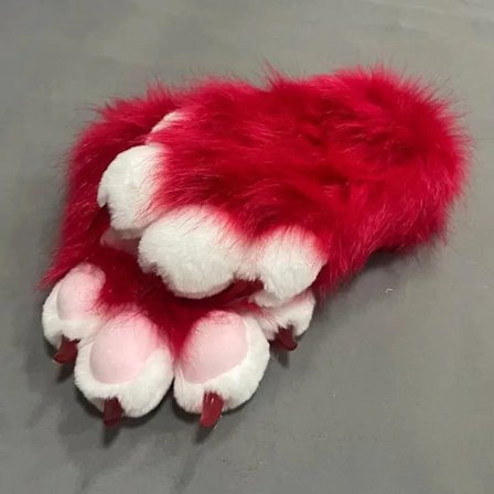 Søde Plys Cosplay Kostume Furry Farve Dyrepote Handsker Kattepige Handsker Kattepote Søde Plys Fursuit Spot Færdigt Produkt
