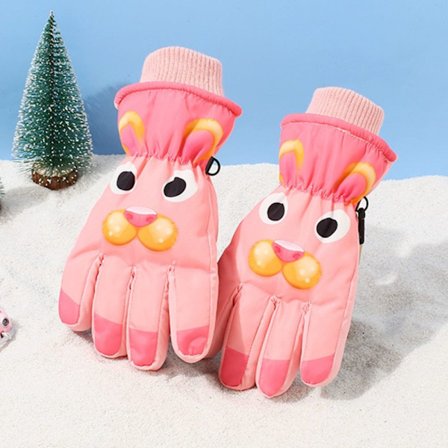 Skidhandskar för barn Vattentäta vantar ROSA STIL 2 STIL 2
