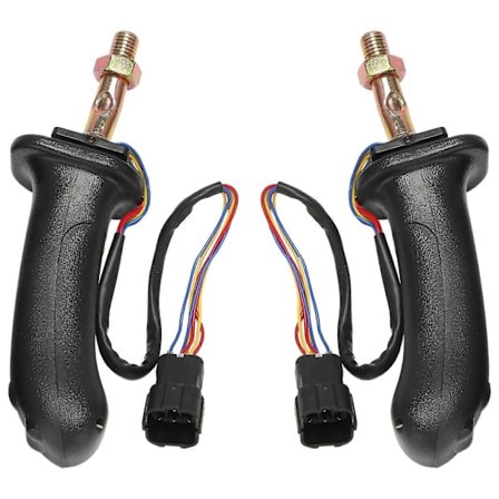 2 kpl L+R 3 painikkeen kaivinkoneen joystick-kokoonpano, vaihdevivut, yhteensopiva Daewoo Doosan DH DX150 215 225 300 370-9 -mallien kanssa