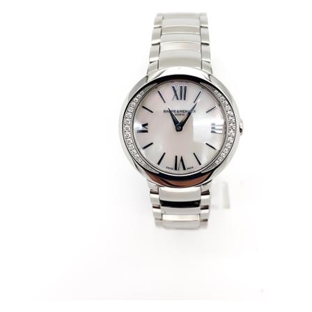 Baume et Mercier, M0A10160 - Promises Quartz Grijs, Dames, Maat:ONE Size