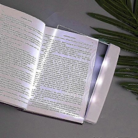 Paras kirjavalaisin lukemiseen, opiskelijan lukuvalo, litteä kirjavalaisin sängyssä lukemiseen yöllä, silmiä suojaava kirkas LED-kirjan koko sivun 