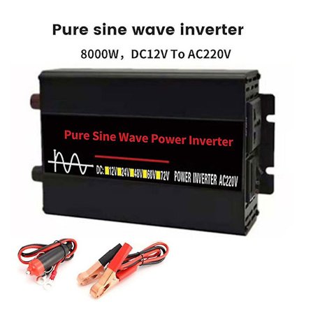 5000/8000w Ren Sinusvåg Strömriktare DC 12v till AC 220v för Solcellssystem-hy-WELLNGS