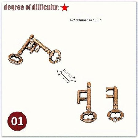 Nye modeller 1 stk. Klassisk IQ Metal Brain Teaser Magisk Legetøj, Svært Puslespil Legetøj, Sjov Gave, Lås Nyhed Legetøj, Fest Lås Op Race Spil, Metal