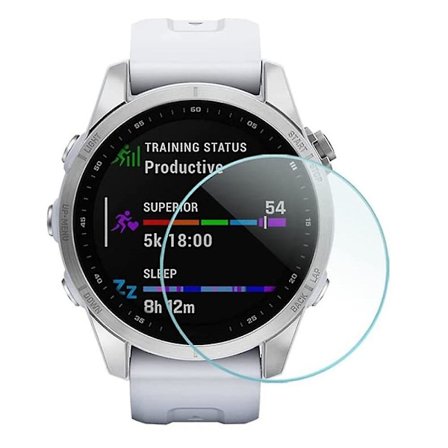Härdat Glasskydd för Garmin Fenix 7S 0,3mm 2,5D Värmeböjt Explosionssäkert Klar Pro