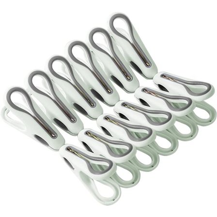 24 stk. Tøj tørreklemme, Multifunktionel fastgørelse af lagen, sokker, sporløse
