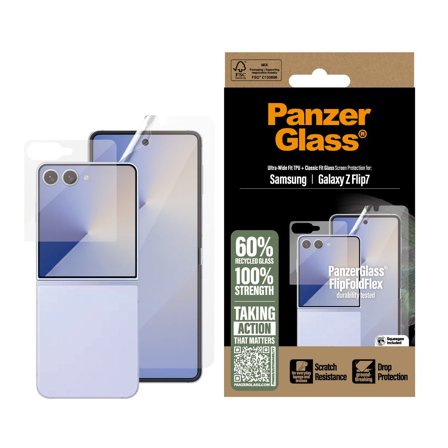Panzer Samsung Galaxy Z Flip7 | & Film Screen Protector PanzerGlass - High quality tempered glass screen protector