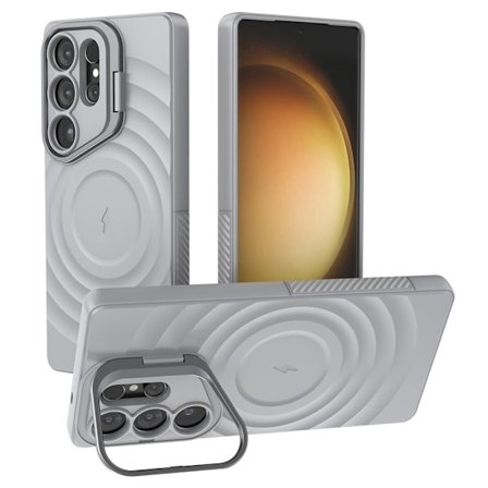 SKALO Samsung S25 Ultra Ripple Texture Skal - Grå