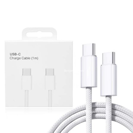 Original USB-C Snabbladdningskabel För Apple iPhone 15 Pro Max 15 Pro 15 Puls PD 60W USB-C Flätad Laddningsdatakabel Tillbehör