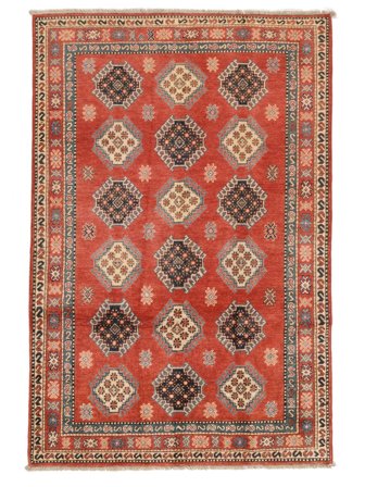 Oriental Kazak Fine Rug 117X176 Dark Red/Brown Wool, Afghanistan