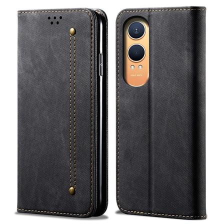 SKALO OnePlus Nord CE4 Lite 5G Jeans Flip Cover - Sort Black