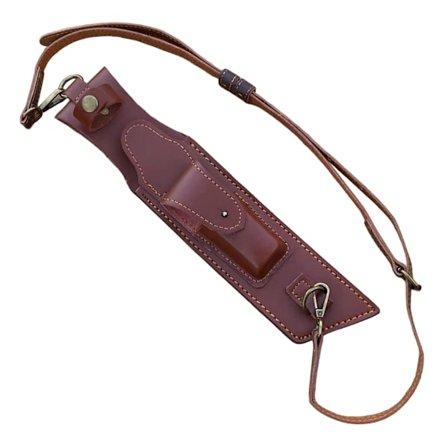 Bærbar PU-lærsliredeksel for fast bladkutter med crossbody-stropp