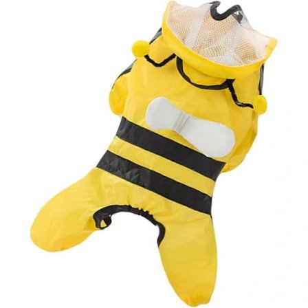 1 stk. Kæledyrsregnfrakke Poncho Jakker Hvalpehat til Små Hunde Vandtætte Regnjakker Gravhundefrakke Vandafvisende