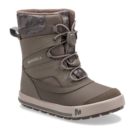 Merrell Kid's Snow Bank 2.0 Waterproof Children lined boots Green 29