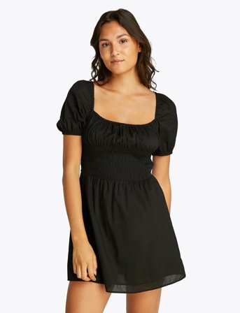 Tommy Jeans Tjw Cotton Voile Mini Dress Ext - Black - XL