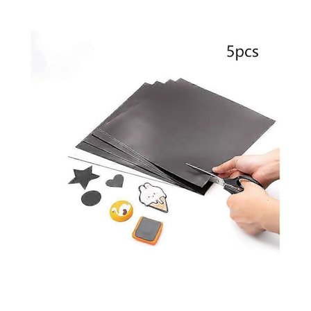 Flexibel Kraftfull Självhäftande Gummi Kylskåpsmagnet Magnetisk Stavningsform Process Magnetisk Bläckstråleutskriftsplatta 5 Delar
