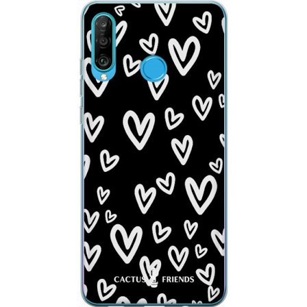 Yhteensopiva Puhelinkuori Huawei Huawei P30 lite Cactus and Friends - Handdrawn Love Chaos