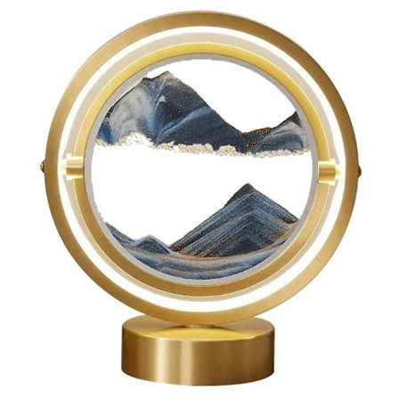 3D Rörlig Sandsjöbild med LED-belysning