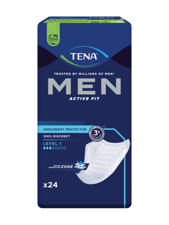 Tena MEN Level 1, 24 stk.