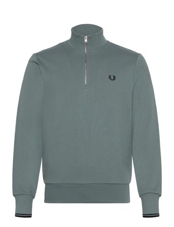 Fred Perry Half Zip Sweatshirt - Blue - XS