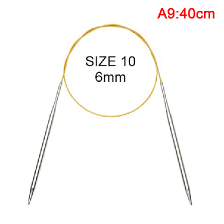 43/60/120 Cm Stickning S Rostfritt Stål Diy Ringvirkad Tröja
