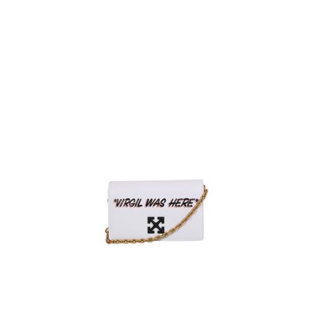 Off White, Shoulder Bags Wit, Dames, Maat:ONE Size,leer