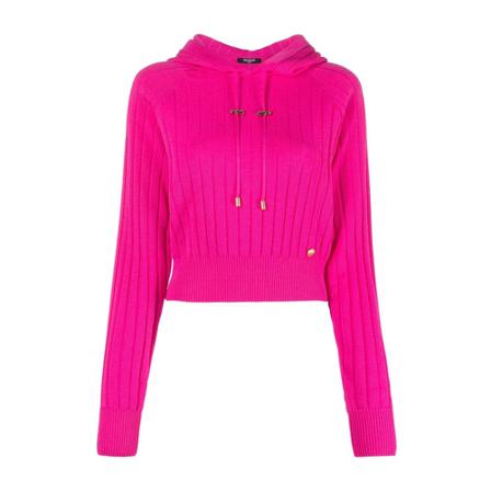 Balmain - Hoodies - Rosa - Dam - Storlek: M, Dam, Storlek: M