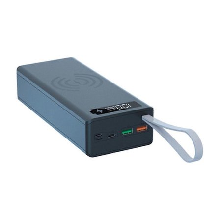 16x18650 Batteriladdare Box Bank Hållare Fodral Dubbel USB LCD-skärm Stöd Snabbladdning & Trådlös Laddare