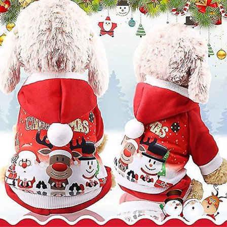 Joulupukki-asu koiralle, jouluasu, takki, pusero, huppu, lemmikki