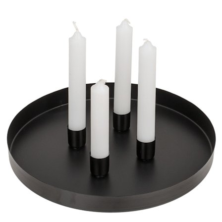 Magnetisk Lysestage / Lysbakke / Lysfad - 25 cm multifarvet