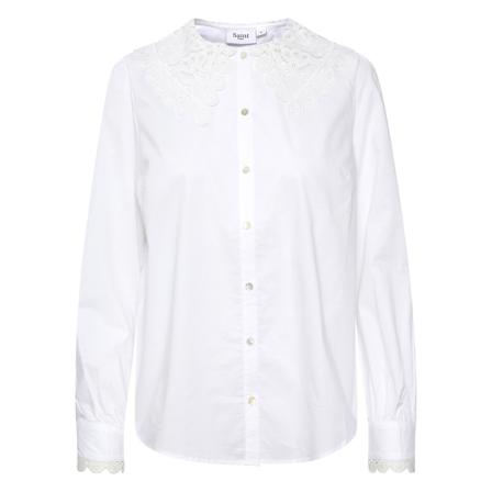 Saint Tropez Keiko Shirt Hvid, Dame Bluser
