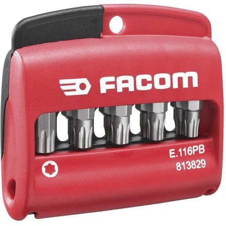 Facom E.116PB Bitssats i etui 10 st, TORX Plus, Maskintillbehör & förbrukning