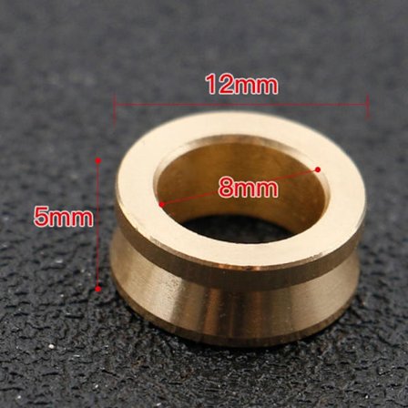 Fiskeline Rulle Fiskehjul Reparationsdel GULD 12X8X5MM-B