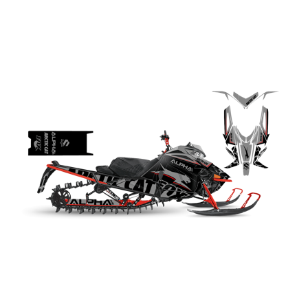 SweTown Dekalkit Prime-Red - Arctic Cat M8000 Mountain Cat Alpha One 154 2019-2020
