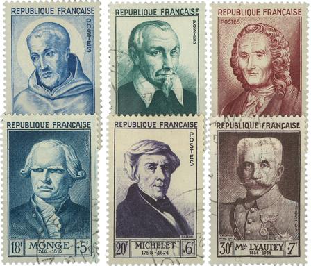 Frankrig 1953 - YT 945-50 - Stemplet