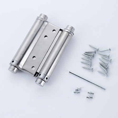 2x par hengsel hengsel toveisdører fjær dobbelvirkende rustfritt