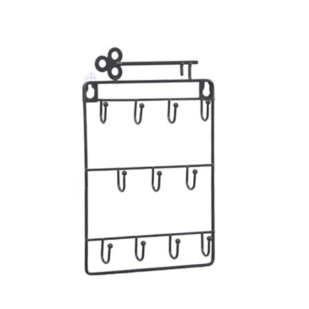 Multifunktionel nøgleholder til vægge Black