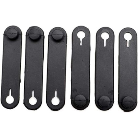 Kabelorganisatör, Svart Gummiband för Bil Motorcykel Kontor