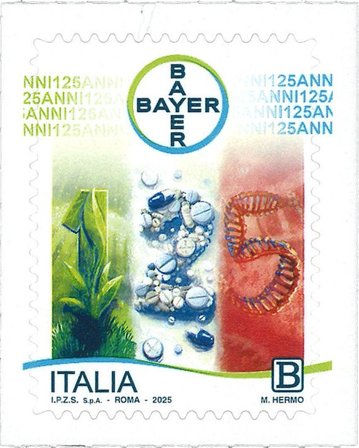 Italien - Bayer, 125-års jubilæum - Postfrisk frimærke