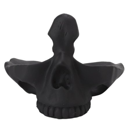 Kranium Brilleholder Livagtig Ridsefast Praktisk Statue Brilleholder med Opbevaringsbakke til Hjemmet Sort