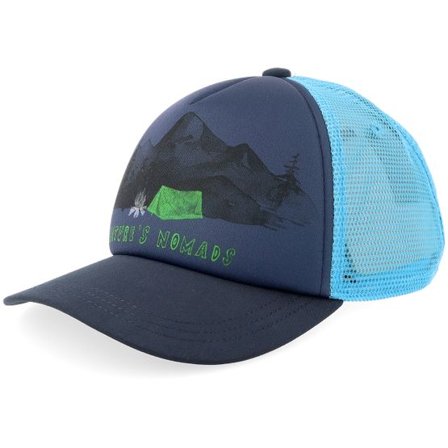 Jack Wolfskin - Blå trucker Keps - Kids Animal Mesh Cap K Print Midnight Sky A-Fame Trucker @ Hatstore