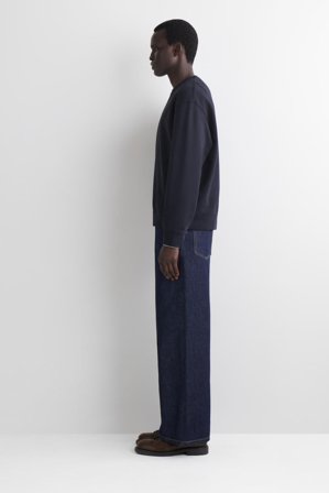 COS Homme Sweat En Coton Délavé in Bleu