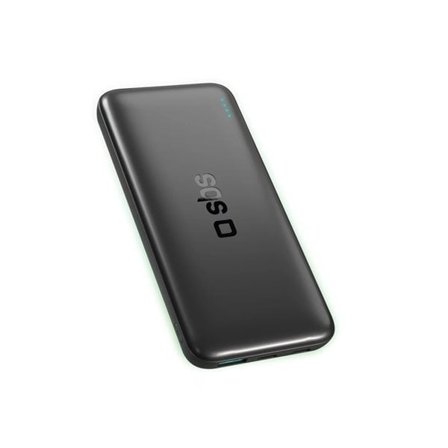 SBS Infinity Power Bank 10000mAh 10W LiFePo4 USB-A USB-C - Svart