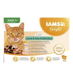 Iams Cat Delights in Gravy Multipack Land & Sea, 12x85g