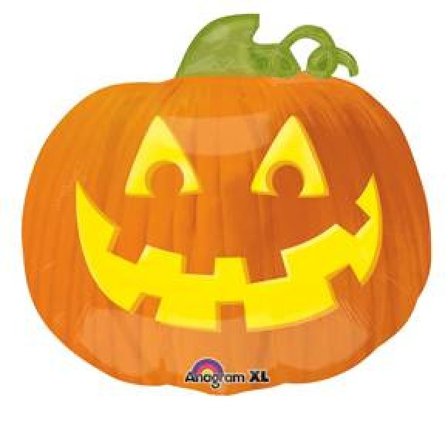 Heliumballongen er en glad pumpe på 45 cm.