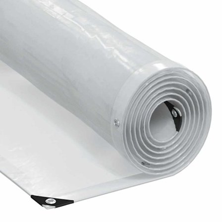 Klar presenning med öljetter 3x5 m polyeten