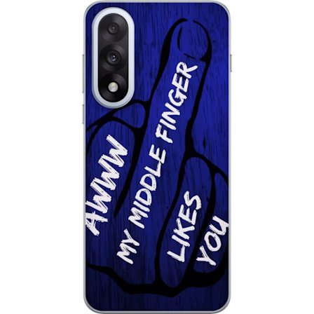 Kompatibelt Mobildeksel til Motorola Nord 5 Mørk typografisk illustrasjon med hjerteform og budskap om vennskap mot dyp blå tretekstur