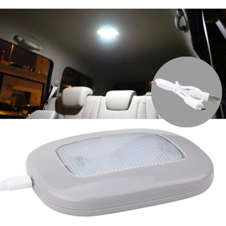 Grå Skal-Vit Ljus Billamp Tak Takbelysning Magnetisk Kupollampa