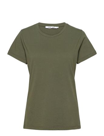 Solly Tee Solid 205 T-shirt Top Khakigrønn Samsøe Samsøe