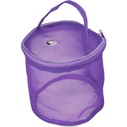 (Violetti)Lankavaraston säilytyskotelo, tyhjät verkkolankapussit pienet pyöreät kannettavat neulontalankapallojen järjestäjäkori verkkosuunnittelu 